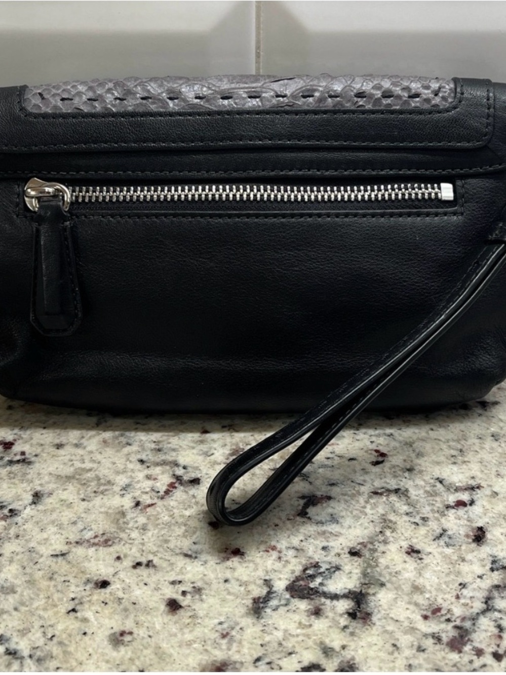 Coach Pinnacle Embossed Python Exotic Color Block Clutch/Wristlet EUC - Picture 4 of 15